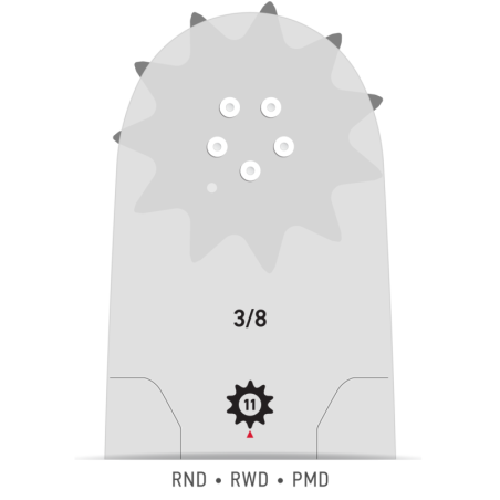 Guide Chaîne Tronçonneuse 363RNFD009 Guide: 91 cm Pas: .404"Jauge: 1.6 Maillons: 104 PowerCut